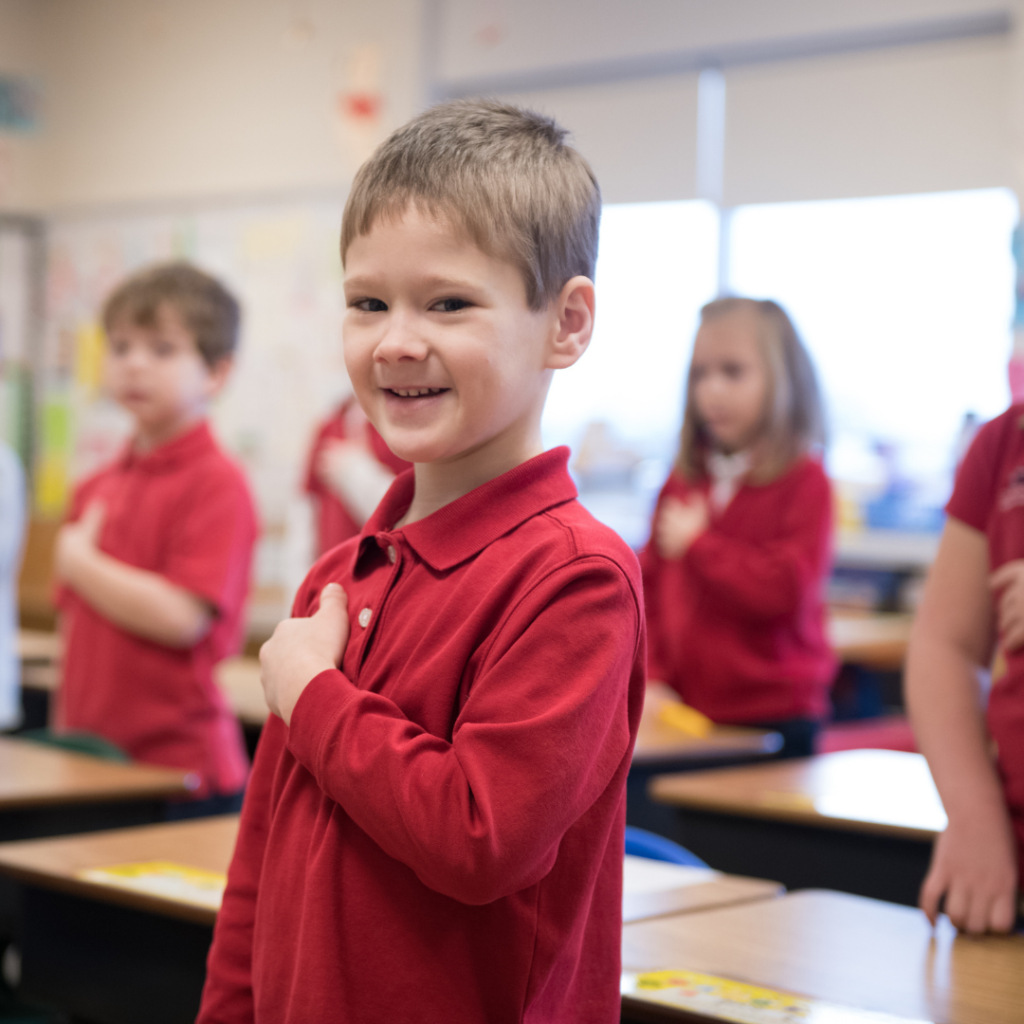 Christian Kindergarten in Lancaster, PA Pledge of Allegiance